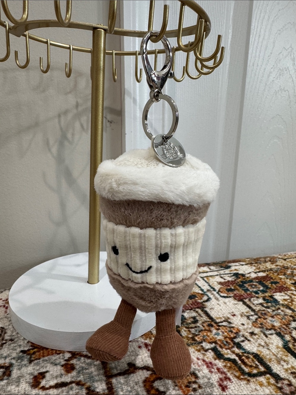 Jellycat Plush Coffee Keychain